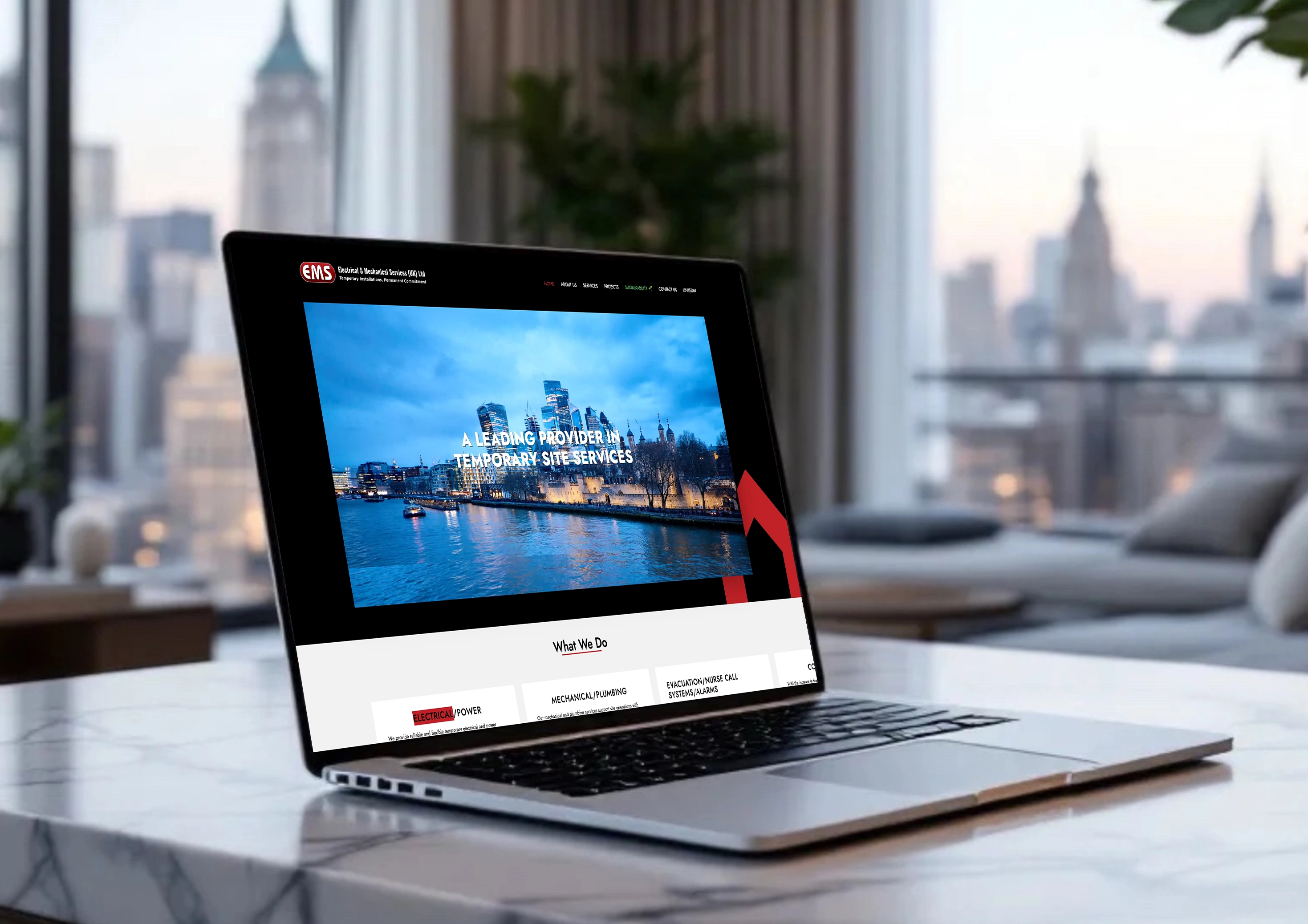 EMS construction management platform web development - Project management software London by Flitzen UK