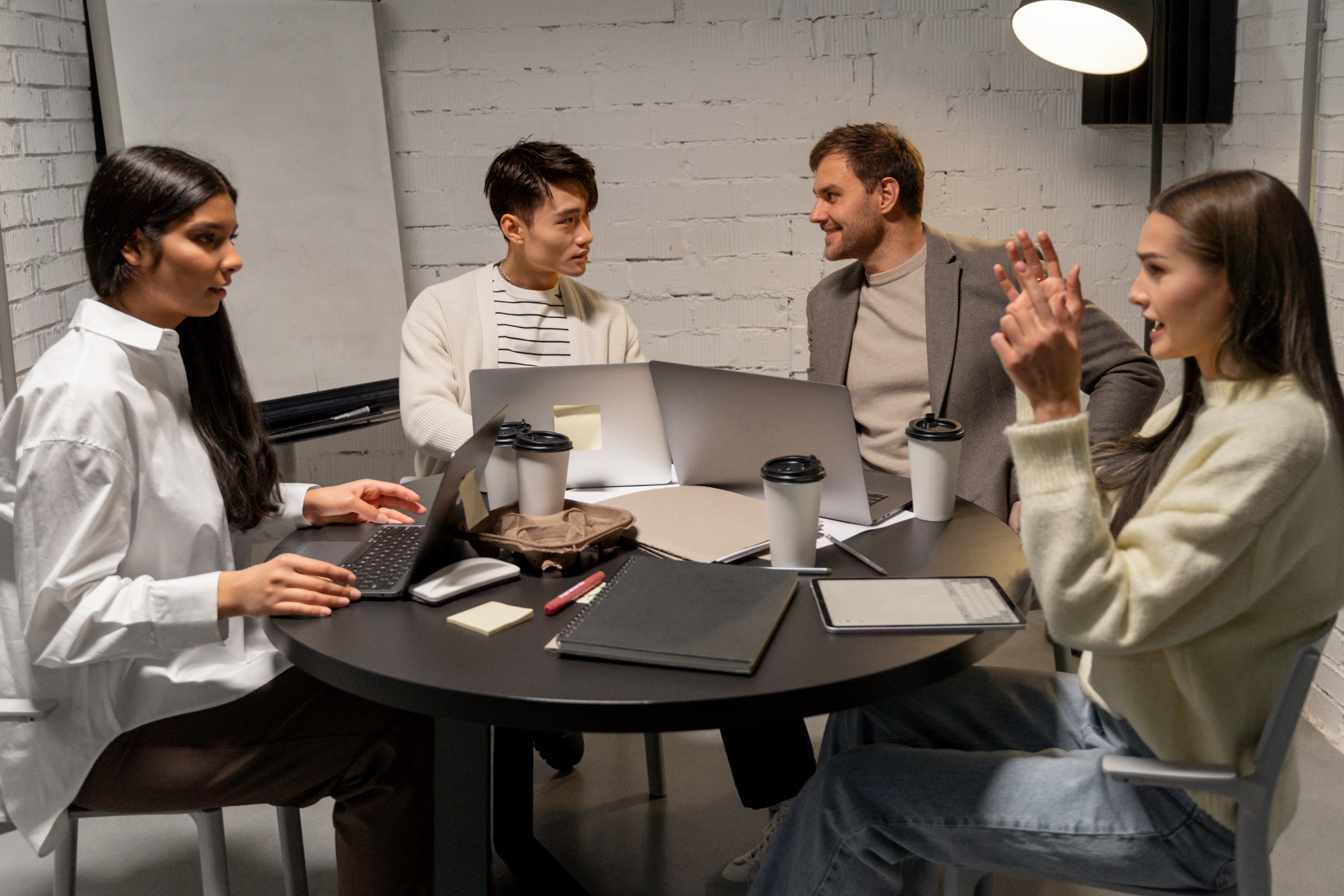 Flitzen team collaborating in Mayfair office - London digital agency